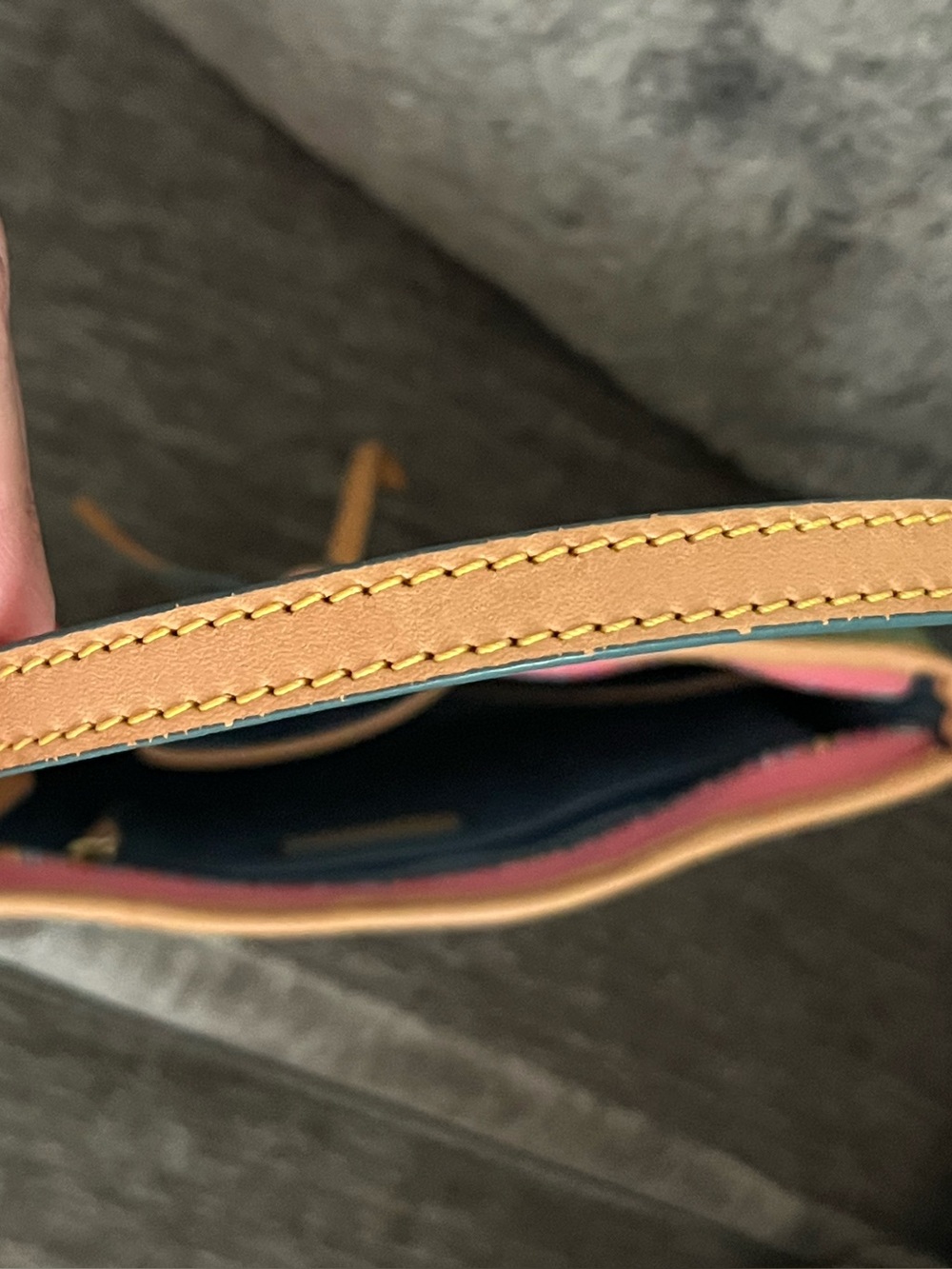 Dooney & Bourke Green Multicolor Rainbow Shoulder Bag Purse Monogram Y2K - Picture 9 of 9